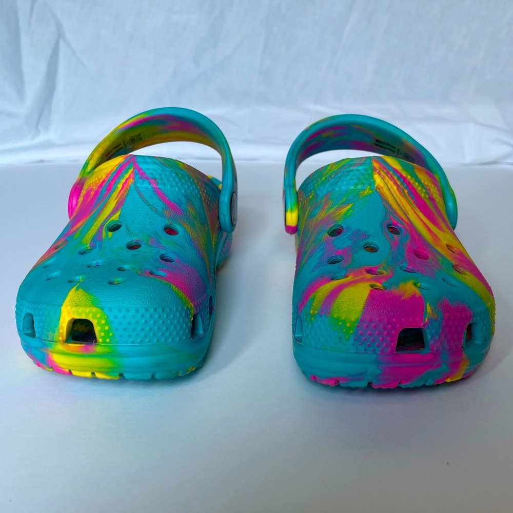 Crocs unisex-child Kids' Classic Marbled Tie Dye Clog